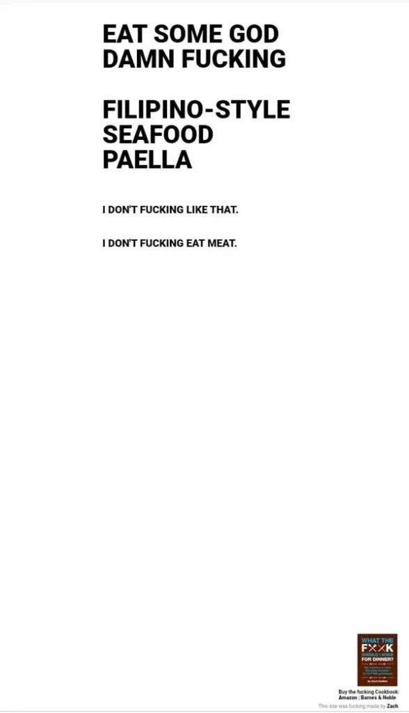 What The Fuck Should I Make For Dinner?